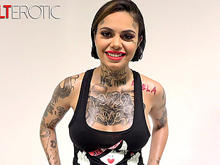 Interview with busty tattooed cutie Genevieve Sinn