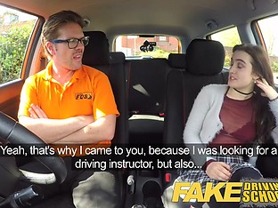 Fake Driving School New learners tight pussy stretched